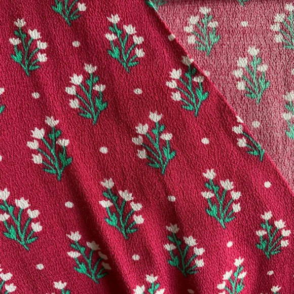 Magenta Floral Short Sleeve Mini Dress - Picture 4 of 5